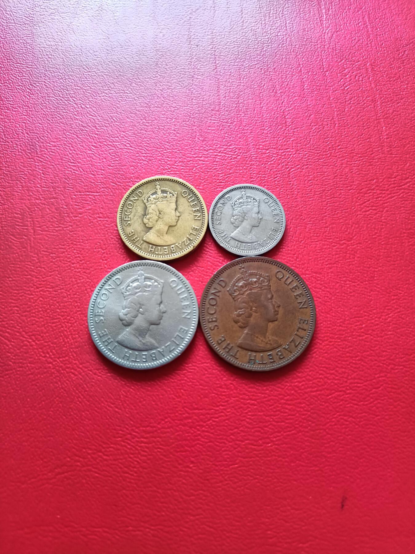 【云涧收藏】第六十三场 英属东加勒比1955年1～25分4枚