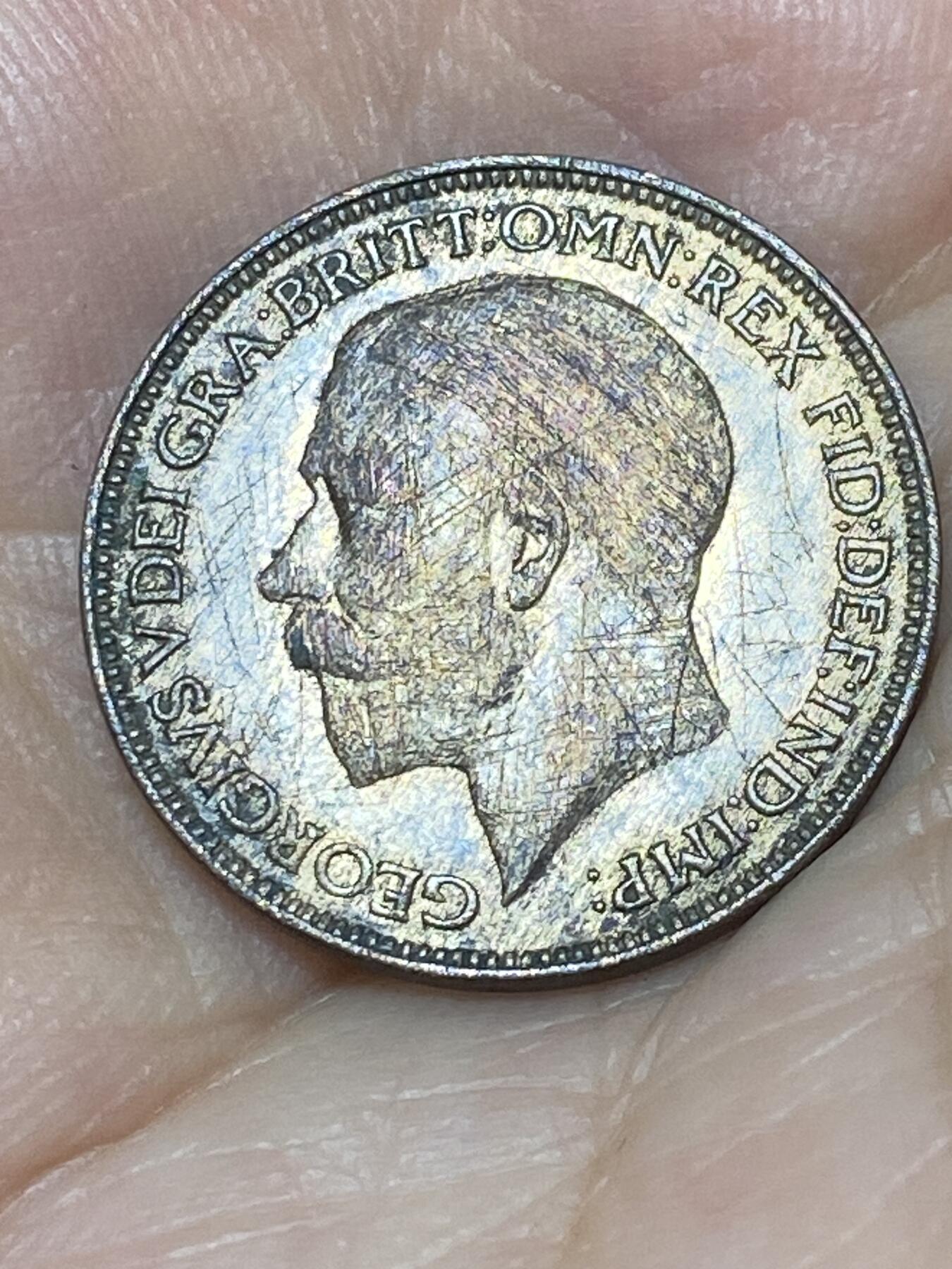 2025年第九十二场(总第一百一十八场）外国好品散币(免佣金) 英国🇬🇧1925年1法新(乔治五世第二版，关门年)