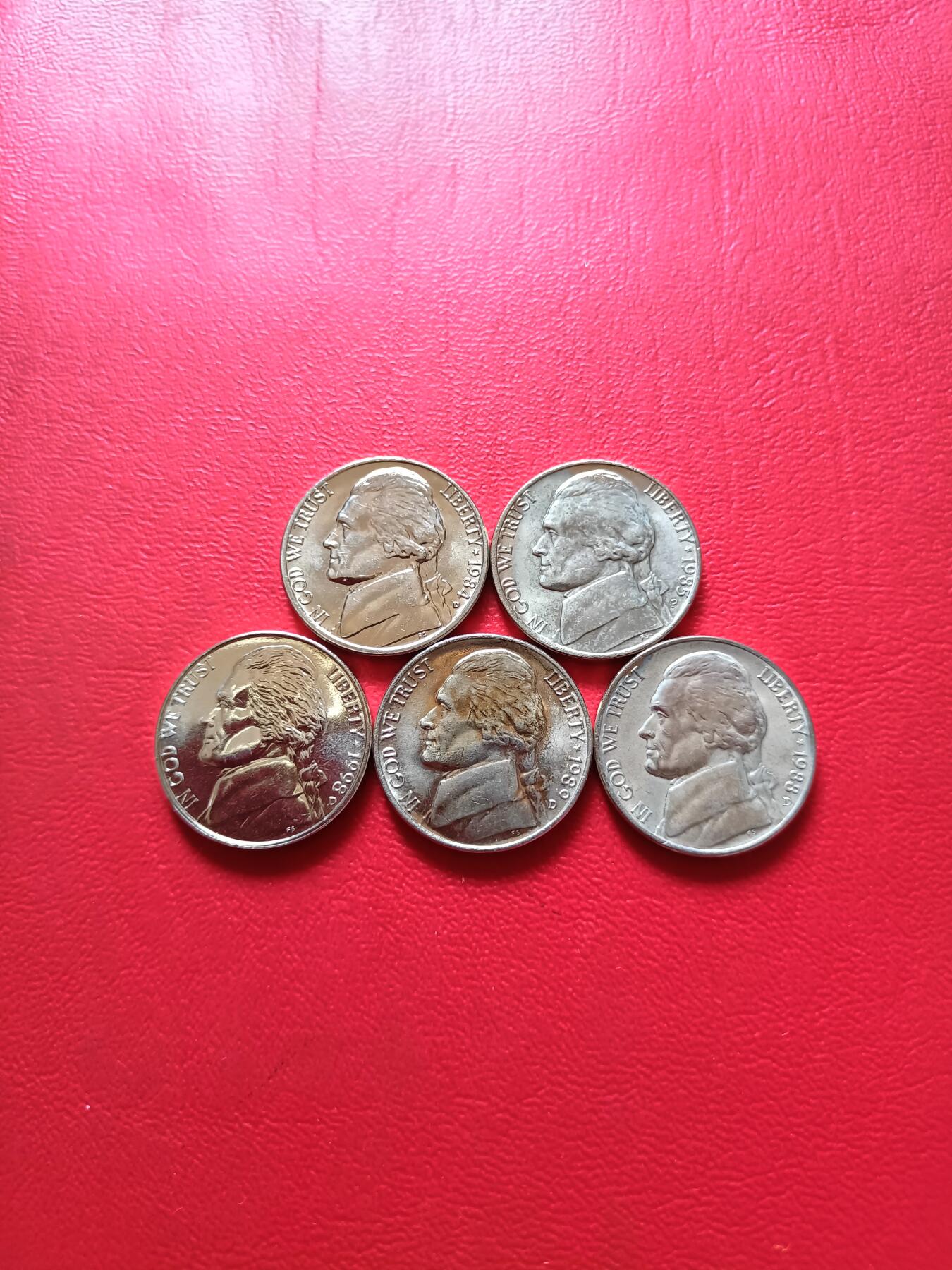 【云涧收藏】第六十三场 美国5分5枚，UNC