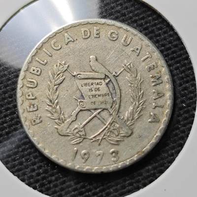 KK钱币收藏小铺 第338场 2月预留时间 周末发货 - 1973危地马拉10分 