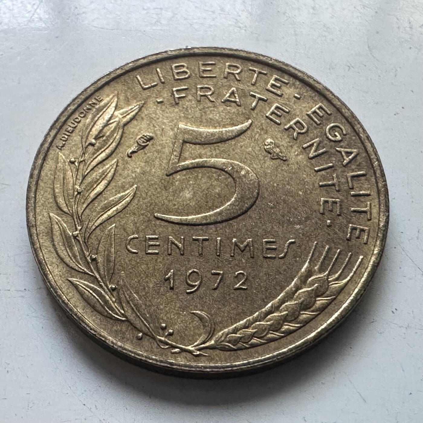 🌹外币初藏🌹🐯2025年第102场 周二无佣金特价场 法国1972年五分