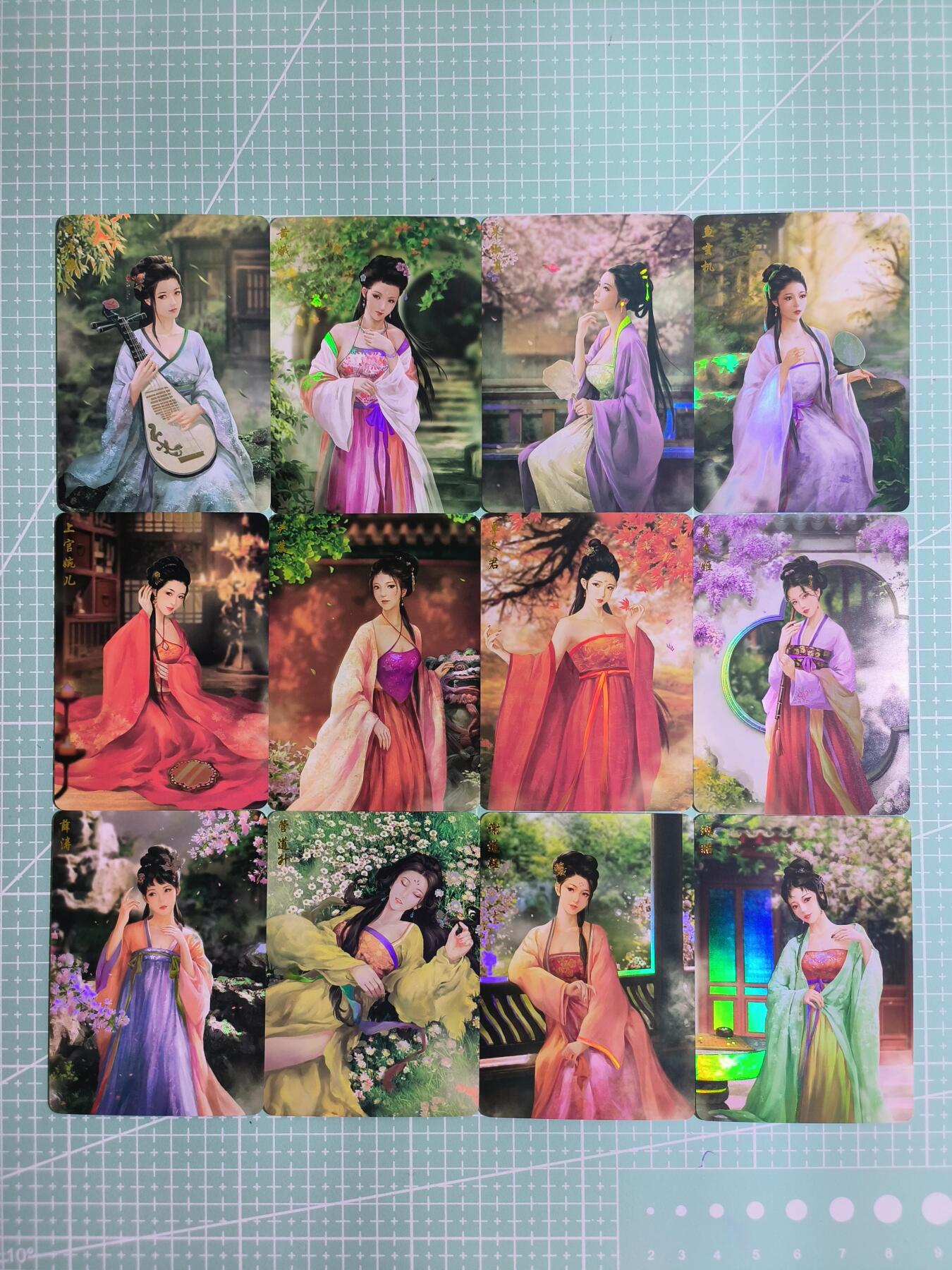 C先生卡牌 第12期 神州百花谱·西游姬·人间传·Art系列(持续收拍品中) 【彩闪】卡将《十二才女》套卡12张