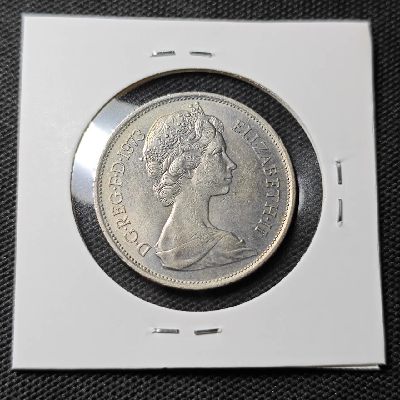 KK钱币收藏小铺 第338场 2月预留时间 周末发货  1973英国10便士 大十便士 好品