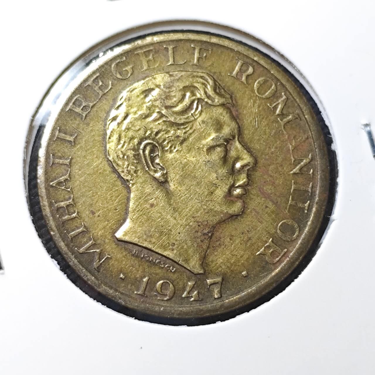 KK钱币收藏小铺 第337场 2月预留时间 周末发货 1947罗马尼亚10000列伊 