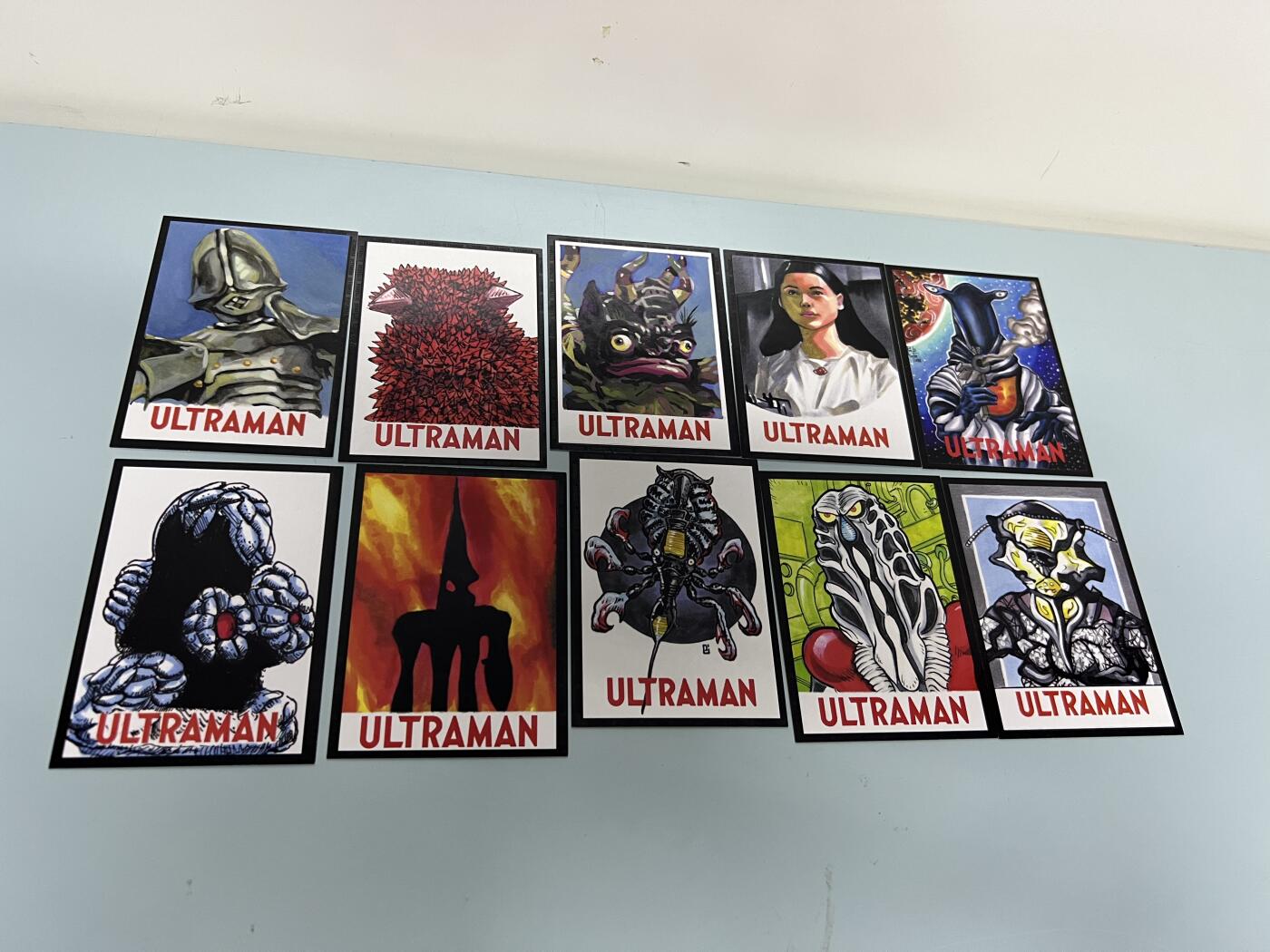零元拍：RRParks Ultraman Seven  赛文奥特曼 圆谷公司 赛文奥特曼 手绘复刻卡 超人气怪兽很多 非常稀有 大比例 10张一起拍！编号见卡背 