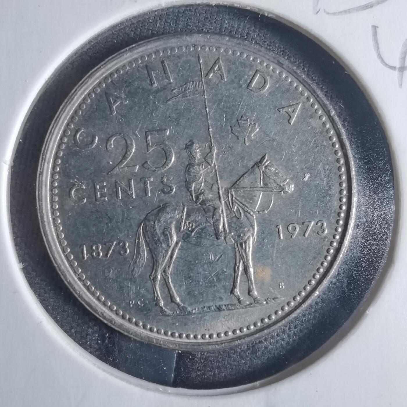 沼泽如烟--第840场 加拿大1973年25分纪念币
