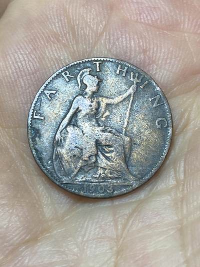 2025年第九十二场(总第一百一十八场）外国好品散币(免佣金) - 英国🇬🇧1903年1法新(爱德华七世时期)