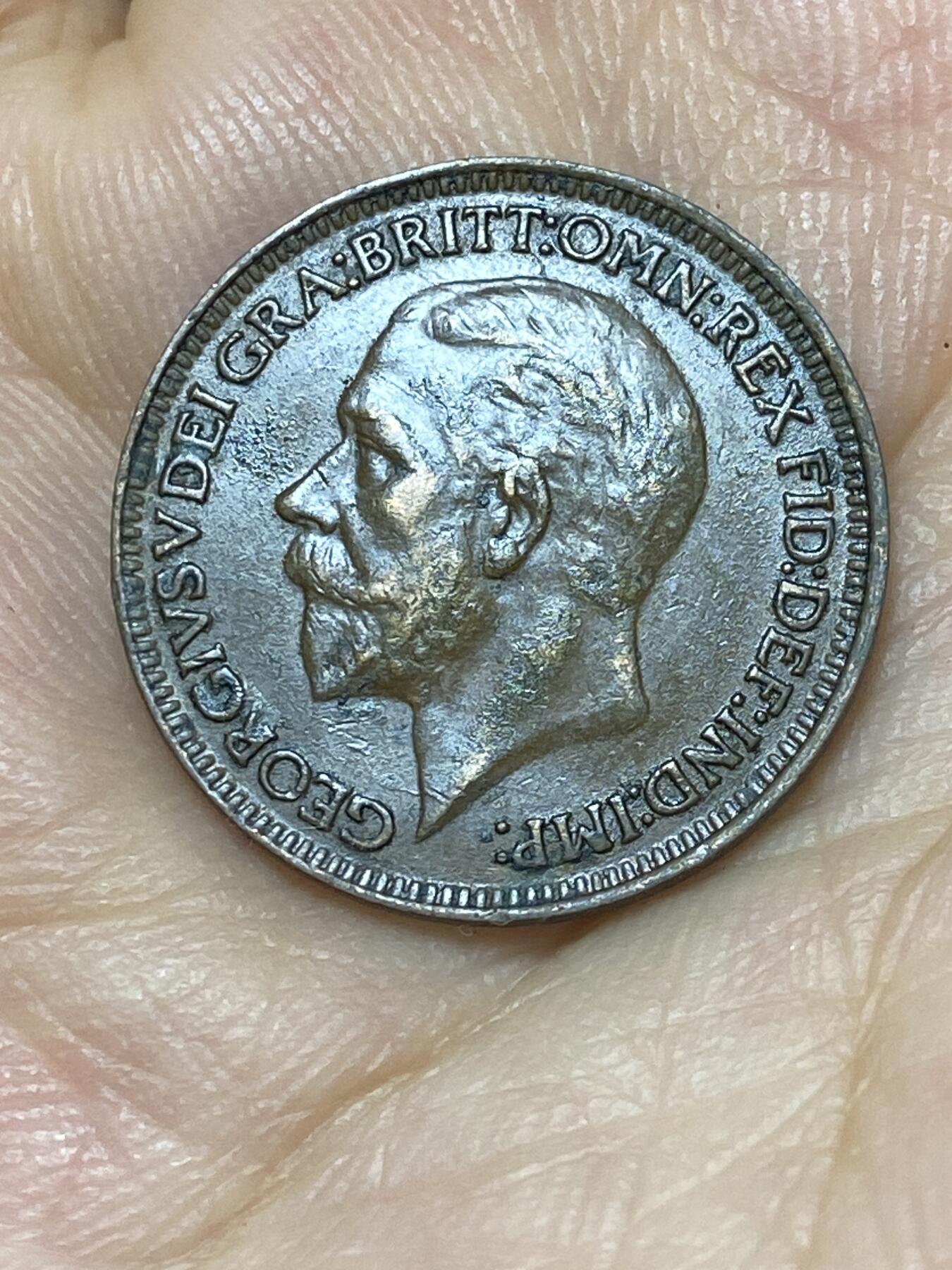2025年第九十二场(总第一百一十八场）外国好品散币(免佣金) 英国🇬🇧1933年1法新(乔治五世第三版)