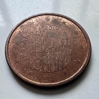 🌹外币初藏🌹🐯2025年第102场 周二无佣金特价场 - 西班牙2010年5欧分