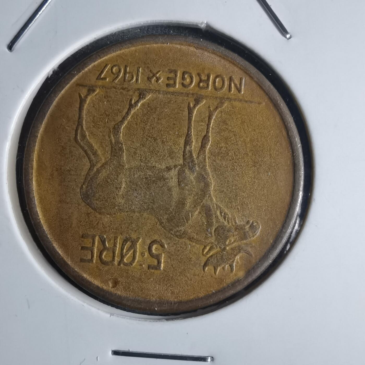 沼泽如烟--第841场 挪威1967年5欧尔