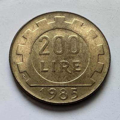 🌹外币初藏🌹🐯2025年第102场 周二无佣金特价场 - 意大利1985年200里拉