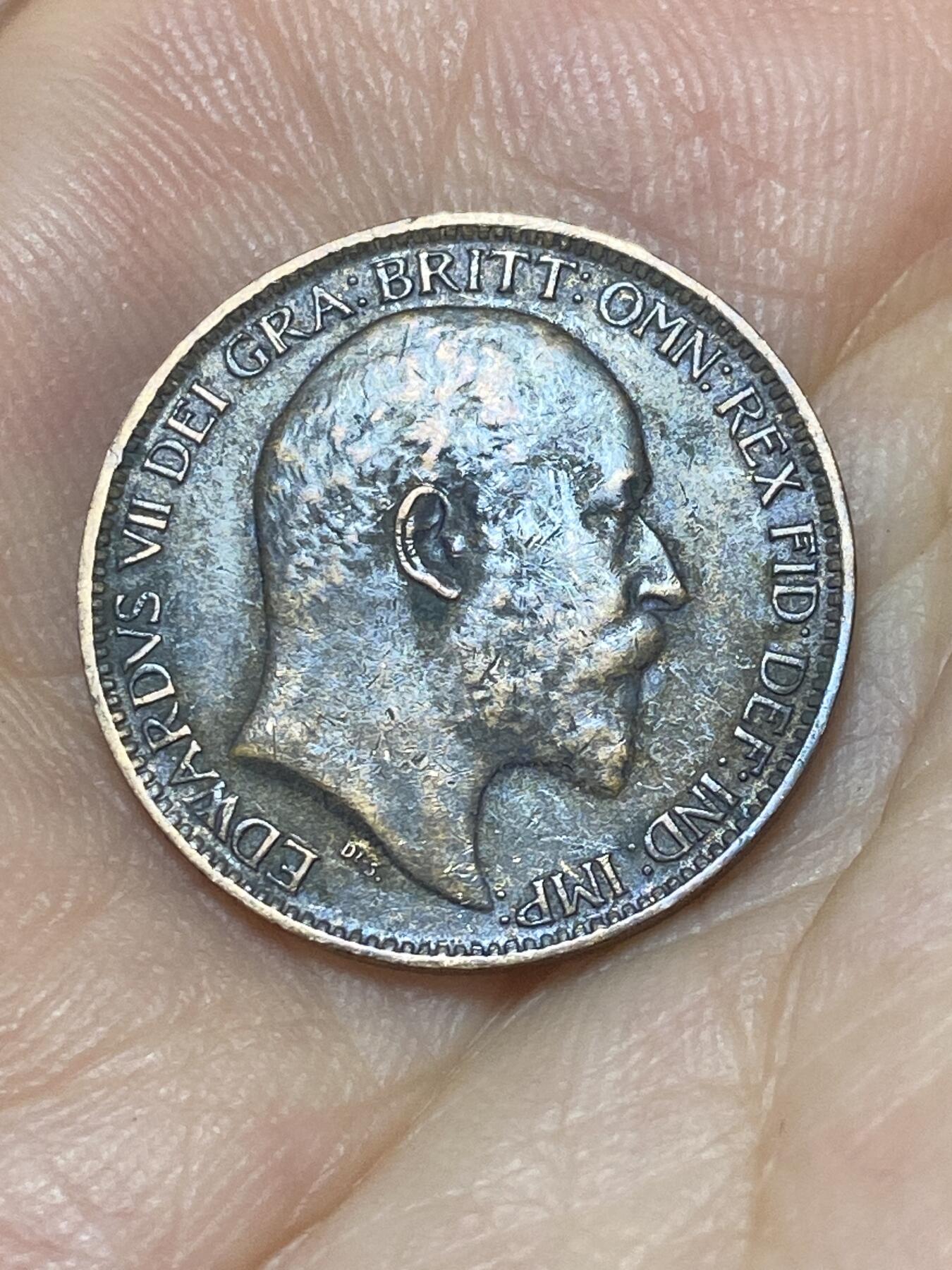 2025年第九十二场(总第一百一十八场）外国好品散币(免佣金) 好品–英国🇬🇧1906年1法新(爱德华七世时期)