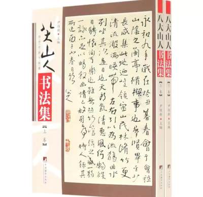 名家书画集专场（全糸列） - 八大山人书法集 全新正版 上下二册 铜版彩印
