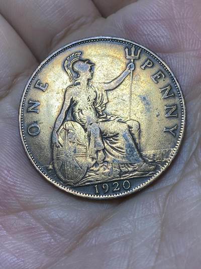 2025年第九十二场(总第一百一十八场）外国好品散币(免佣金) - 英国🇬🇧1920年1便士(乔治五世第一版)