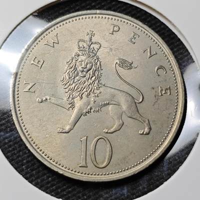 KK钱币收藏小铺 第338场 2月预留时间 周末发货 - 1968英国10便士  大十便士 好品