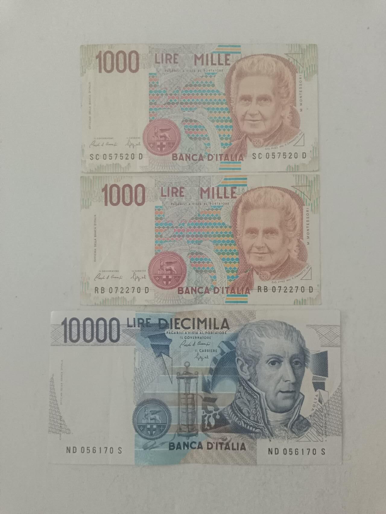 【20250919】非全新纸币第287场 意大利3张纸币
