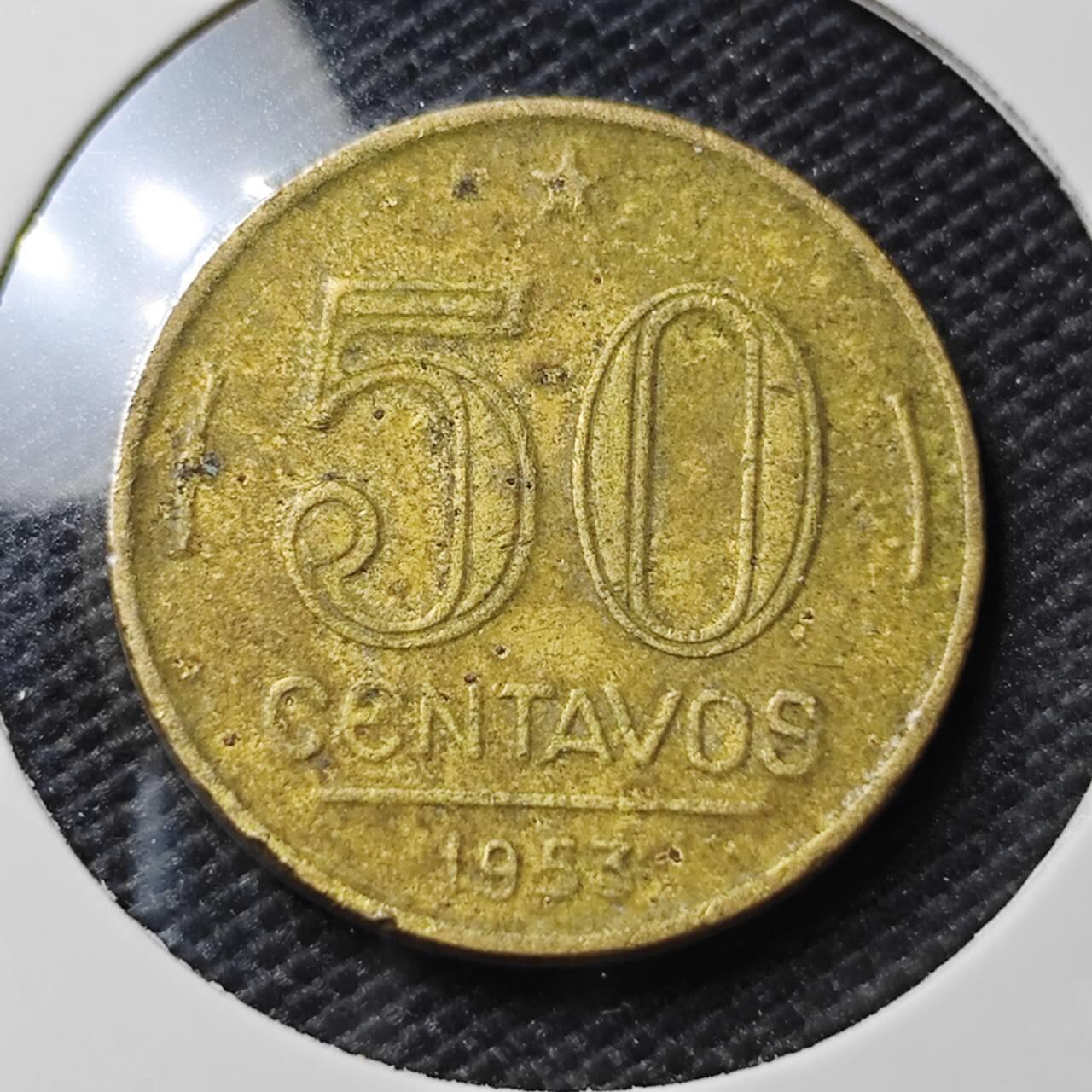 KK钱币收藏小铺 第337场 2月预留时间 周末发货 1953巴西50分 