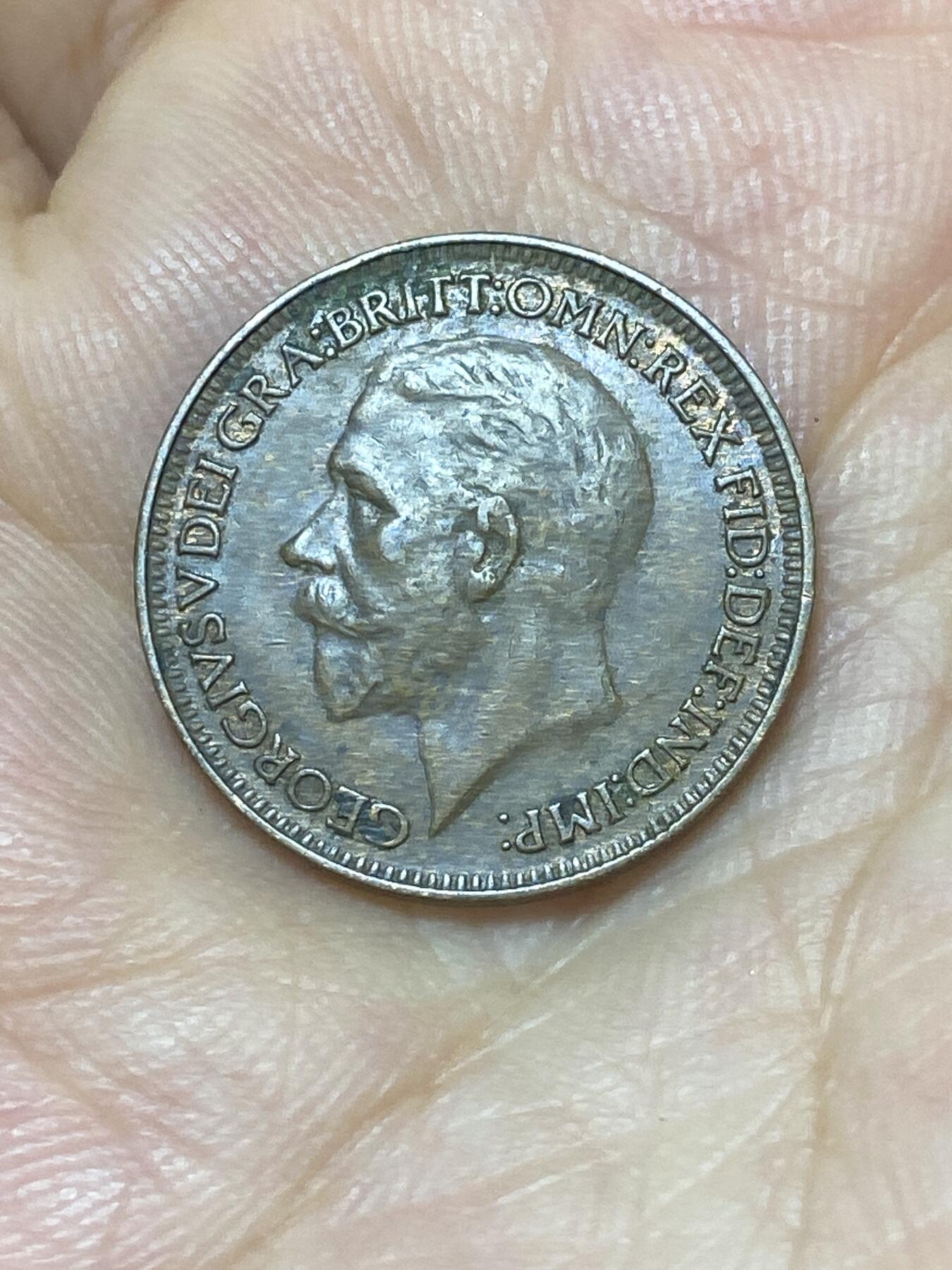 2025年第九十二场(总第一百一十八场）外国好品散币(免佣金) 英国🇬🇧1928年1法新(乔治五世第三版)