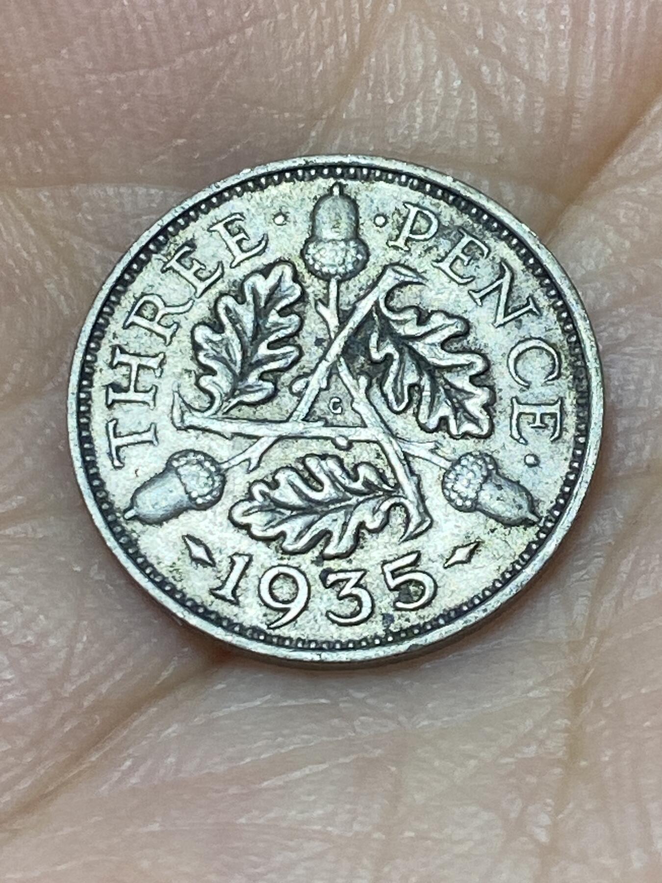2025年第九十二场(总第一百一十八场）外国好品散币(免佣金) 英国🇬🇧1935年3便士银币(乔治五世第三版，500银)
