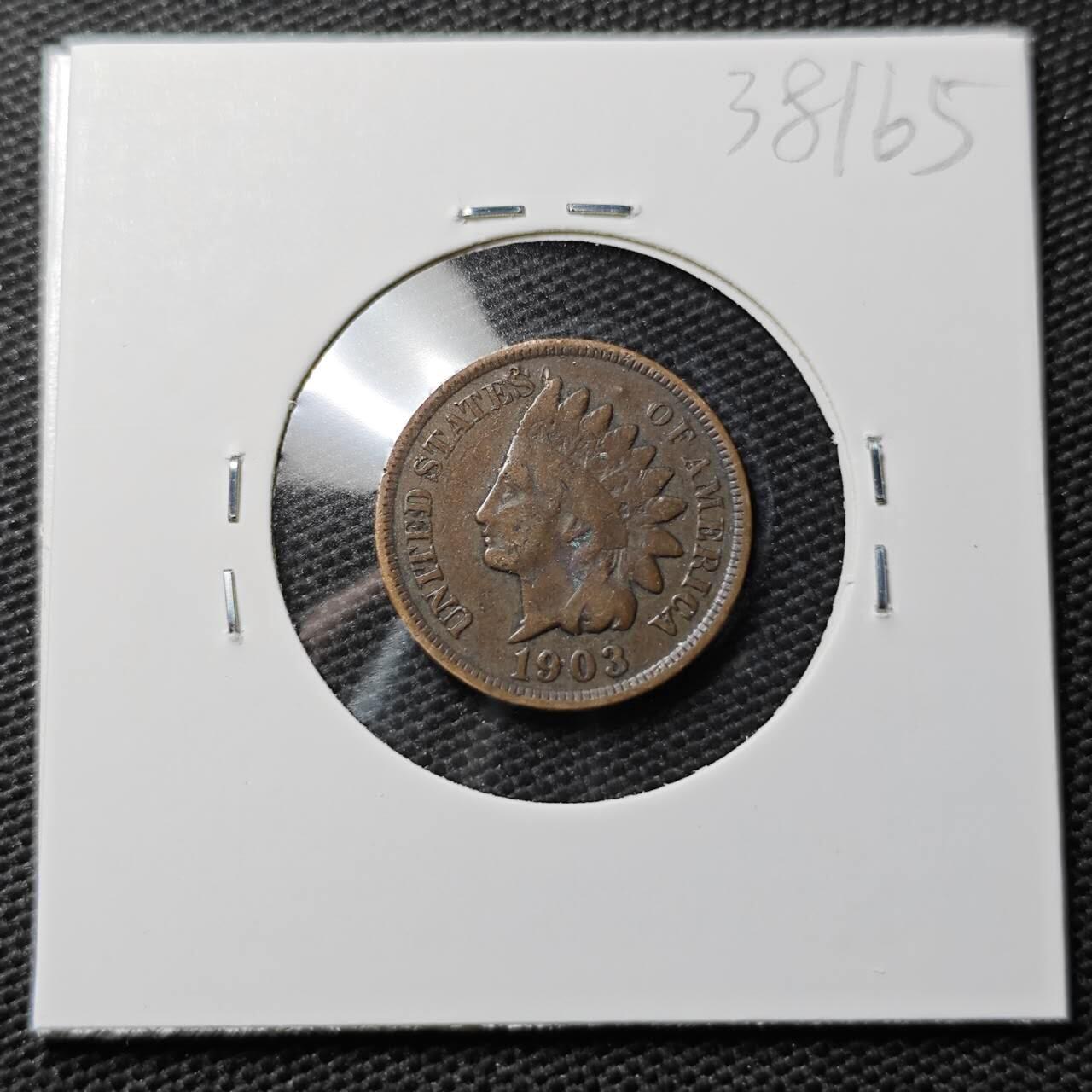 KK钱币收藏小铺 第338场 2月预留时间 周末发货 1903美国1分 