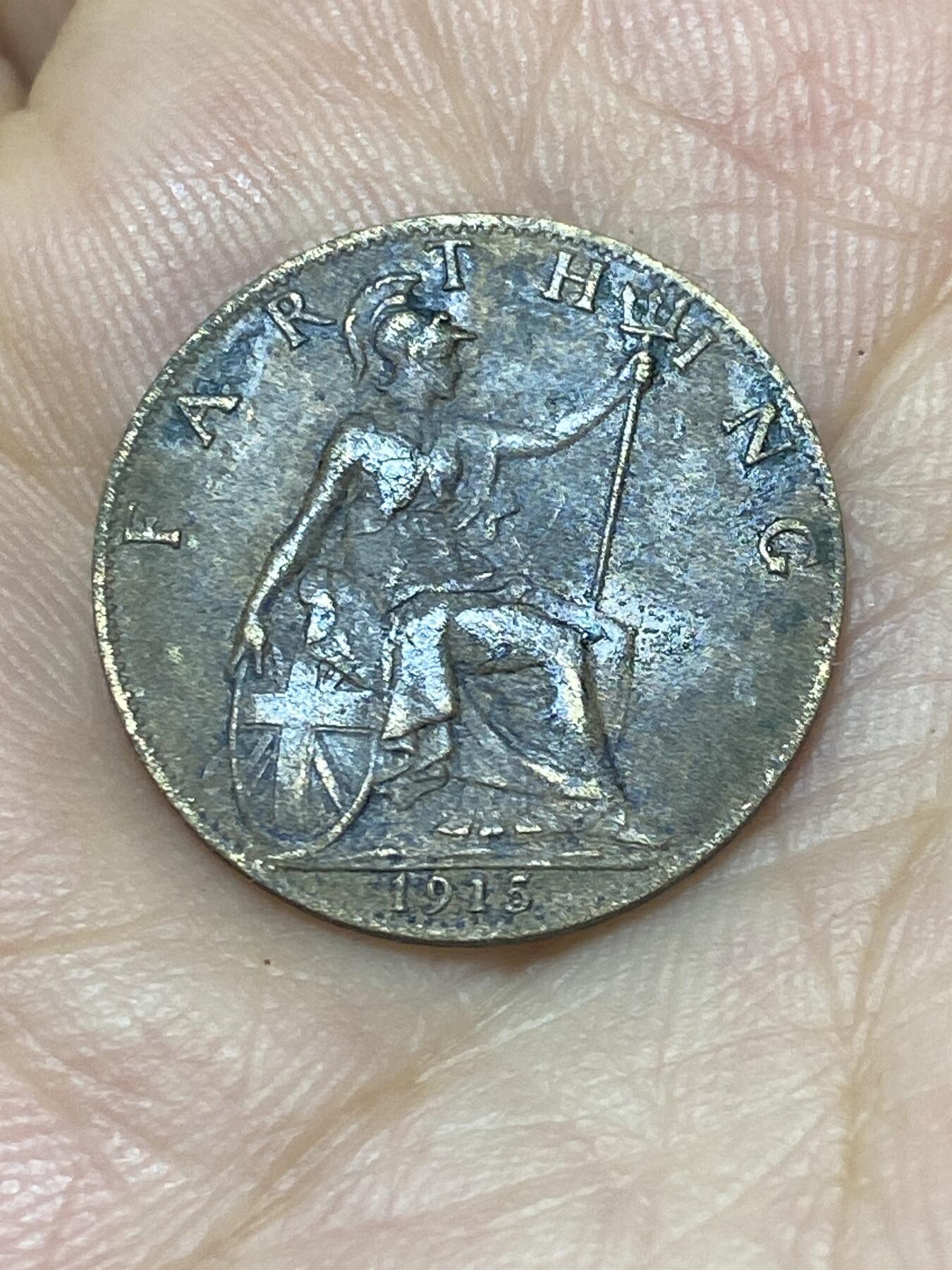 2025年第九十二场(总第一百一十八场）外国好品散币(免佣金) 英国🇬🇧1915年1法新(乔治五世第一版)