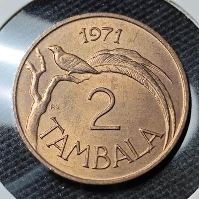 KK钱币收藏小铺 第338场 2月预留时间 周末发货 -  1971马拉维2坦巴拉 
