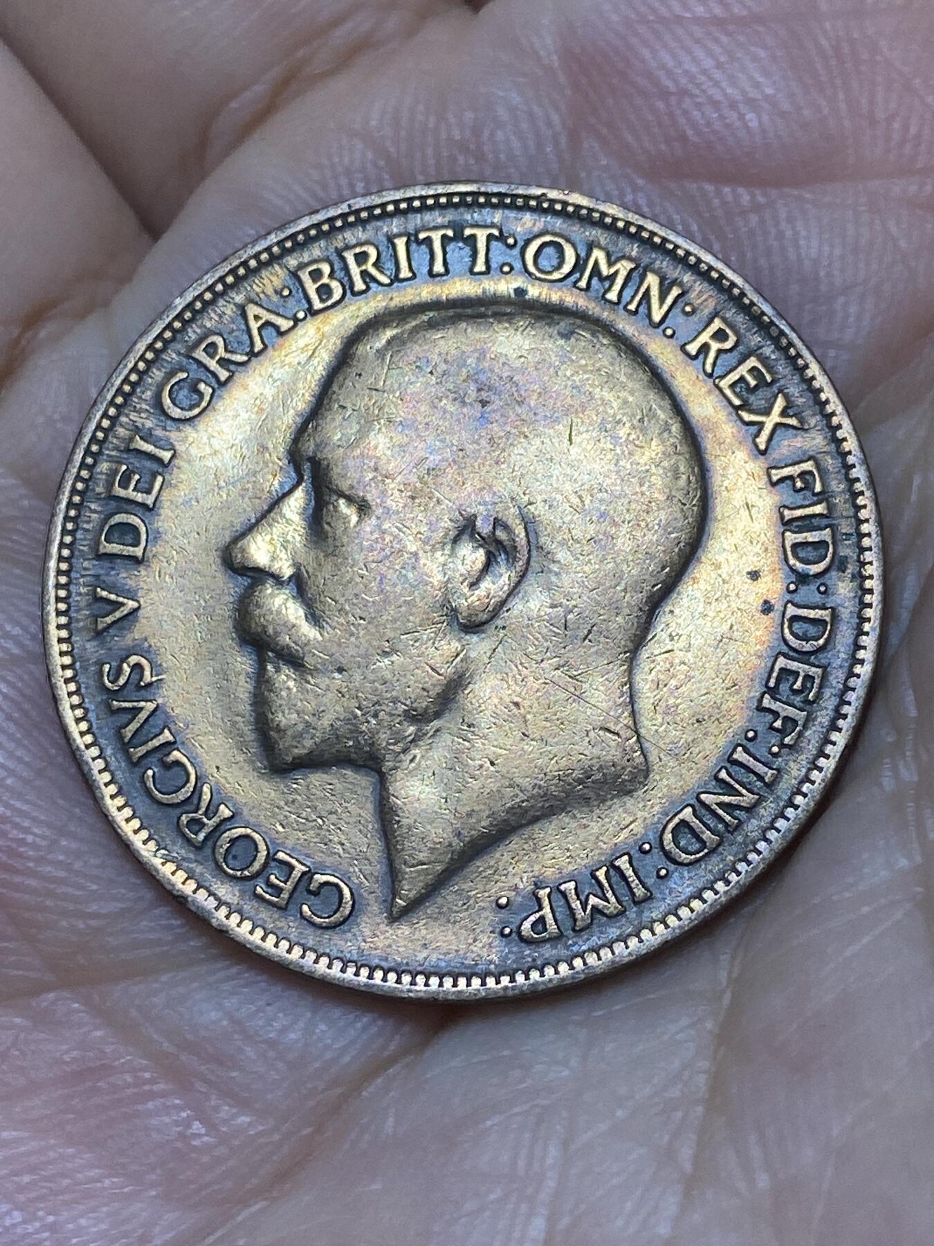 2025年第九十二场(总第一百一十八场）外国好品散币(免佣金) 英国🇬🇧1920年1便士(乔治五世第一版)