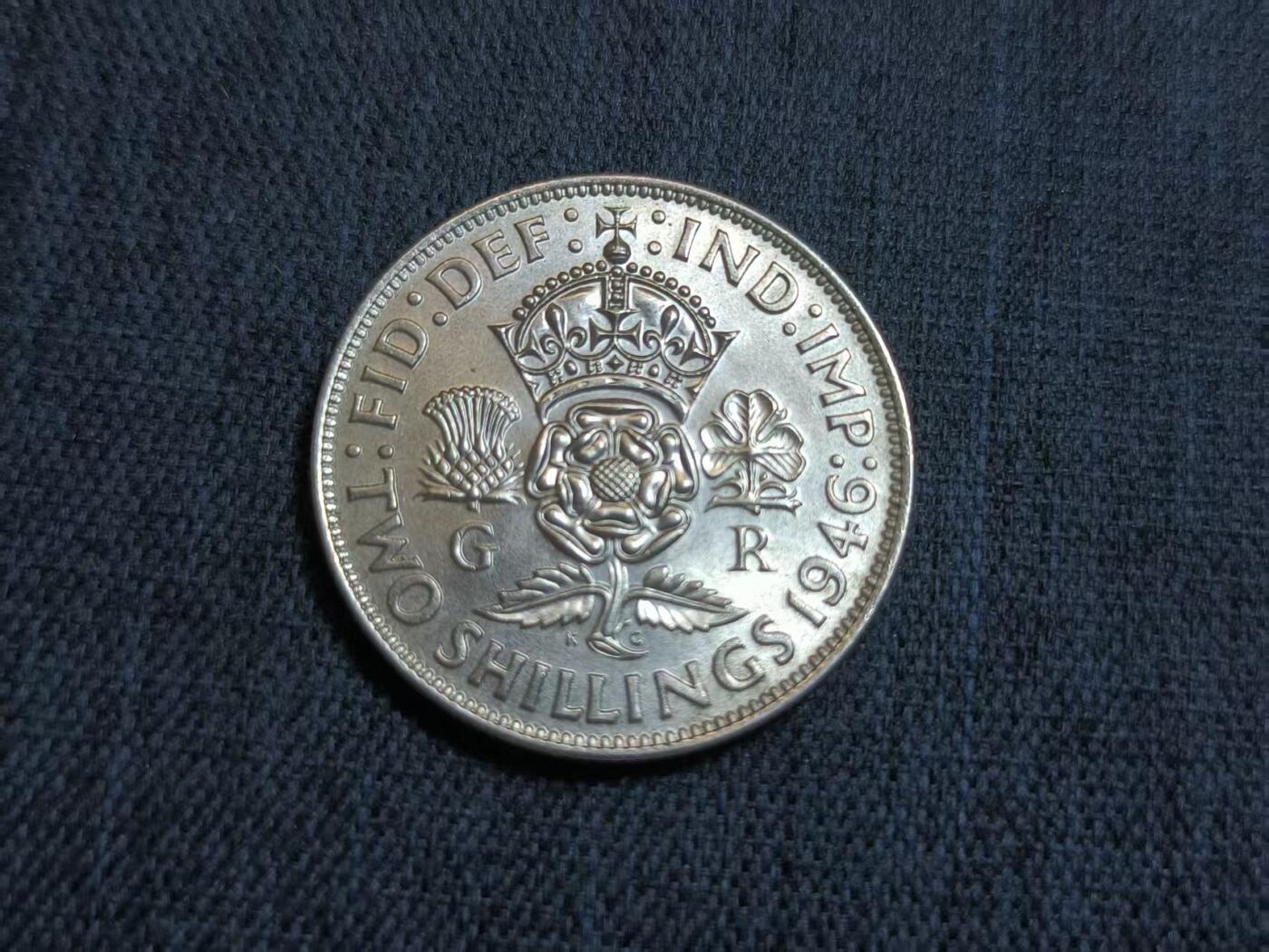 罗岚⭐爱藏⭐精品国庆前瞻专拍-分享拍场赚佣金 乔治五世国王2先令银币 转光美品-属于英国旧货币体系