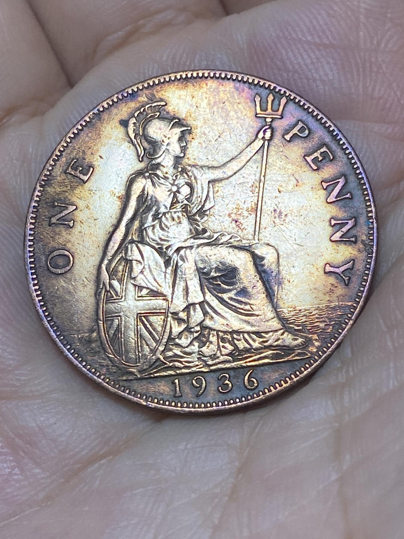 2025年第九十二场(总第一百一十八场）外国好品散币(免佣金) 英国🇬🇧1936年1便士(乔治五世逝世年，第三版关门年)