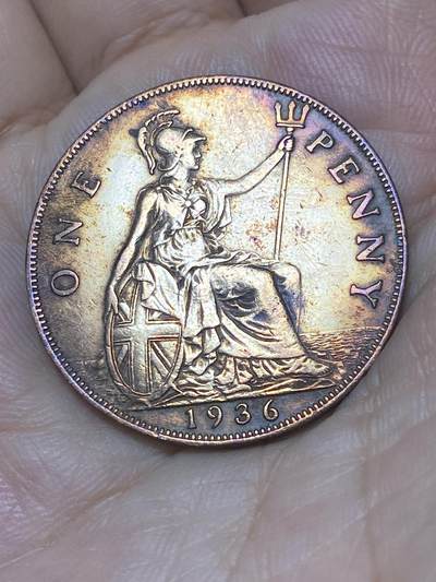 2025年第九十二场(总第一百一十八场）外国好品散币(免佣金) - 英国🇬🇧1936年1便士(乔治五世逝世年，第三版关门年)