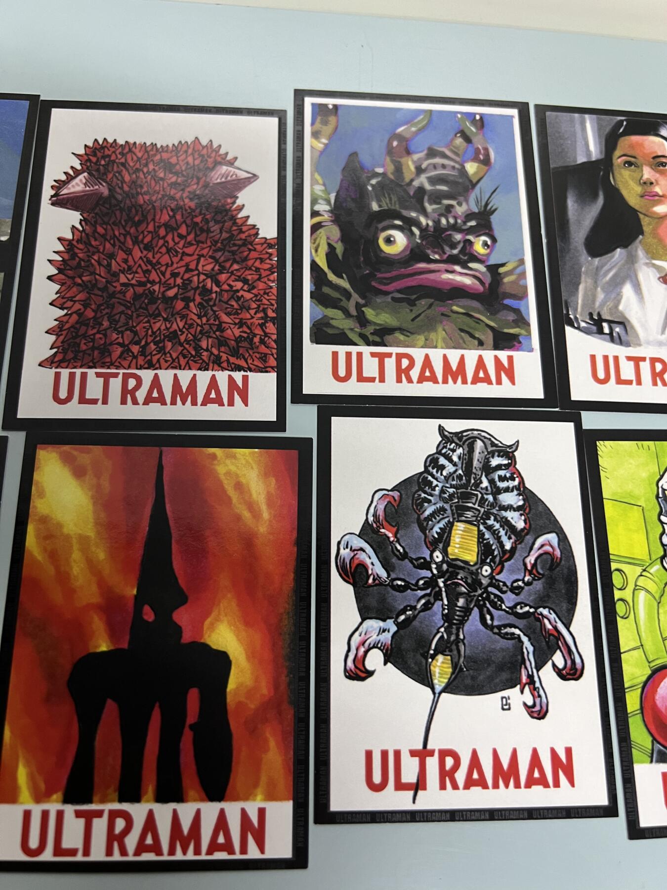 零元拍：RRParks Ultraman Seven  赛文奥特曼 圆谷公司 赛文奥特曼 手绘复刻卡 超人气怪兽很多 非常稀有 大比例 10张一起拍！编号见卡背 