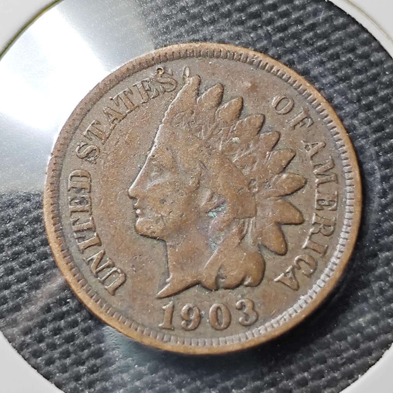 KK钱币收藏小铺 第338场 2月预留时间 周末发货 1903美国1分 