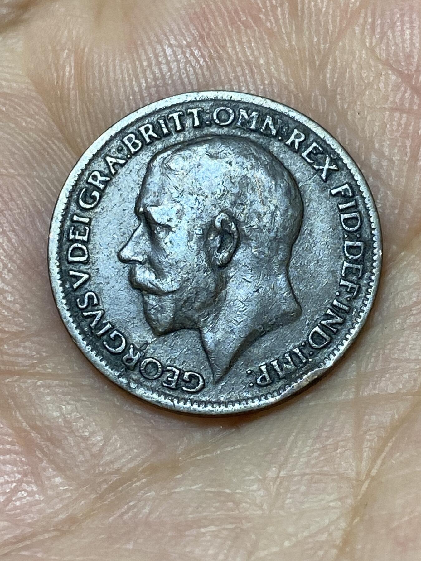 2025年第九十二场(总第一百一十八场）外国好品散币(免佣金) 英国🇬🇧1917年1法新(乔治五世第一版)