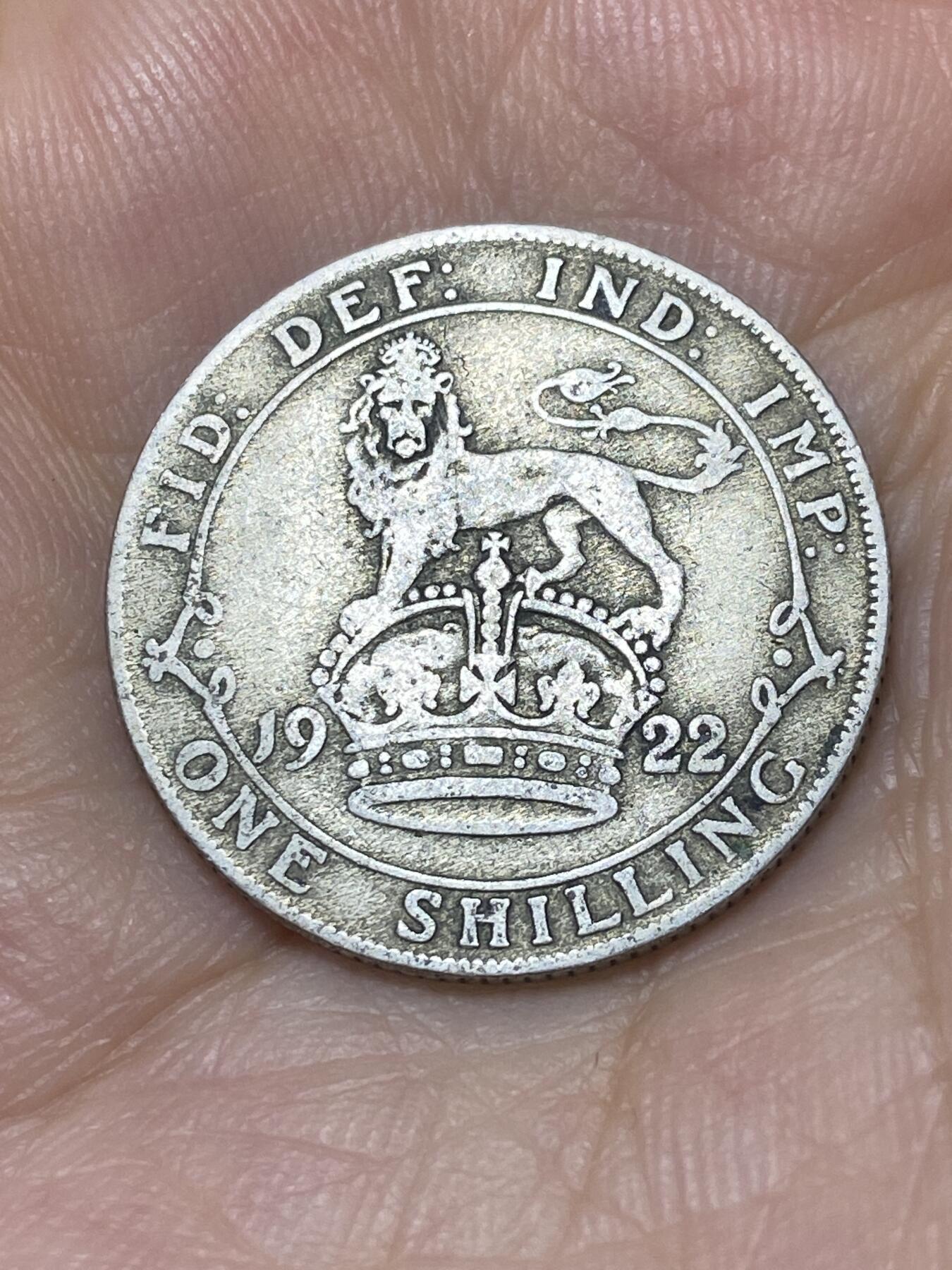 2025年第九十二场(总第一百一十八场）外国好品散币(免佣金) 英国🇬🇧1922年1先令银币(乔治五世第二版，500银)