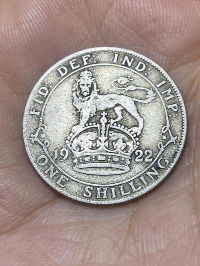 2025年第九十二场(总第一百一十八场）外国好品散币(免佣金) - 英国🇬🇧1922年1先令银币(乔治五世第二版，500银)