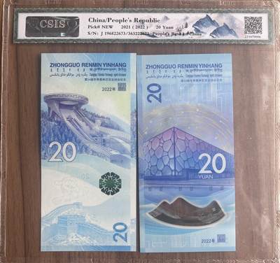 雪上运动项目纪念钞+冰上运动项目纪念钞 2枚一套无4、7 - 雪上运动项目纪念钞+冰上运动项目纪念钞 2枚一套无4、7