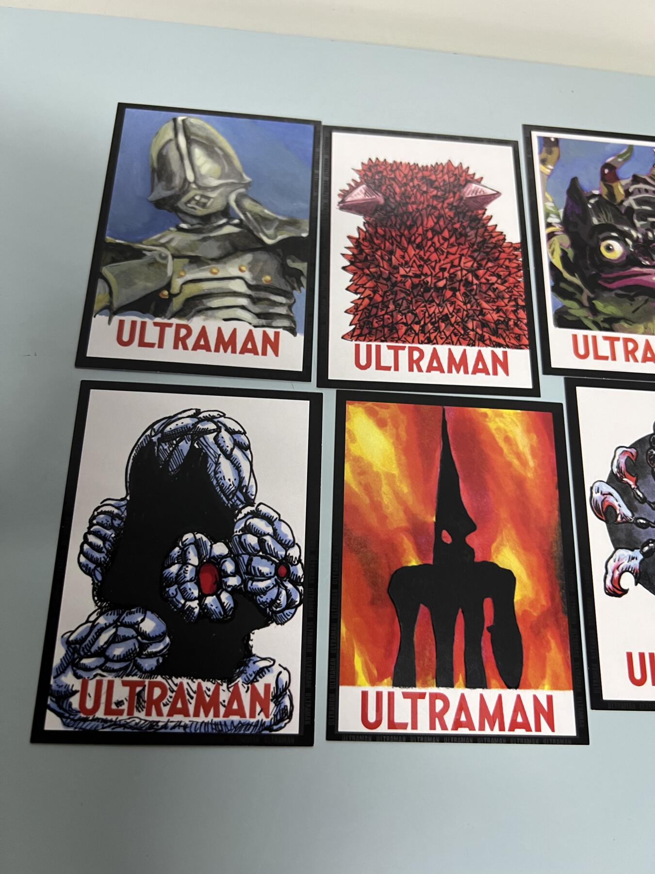 零元拍：RRParks Ultraman Seven  赛文奥特曼 圆谷公司 赛文奥特曼 手绘复刻卡 超人气怪兽很多 非常稀有 大比例 10张一起拍！编号见卡背 