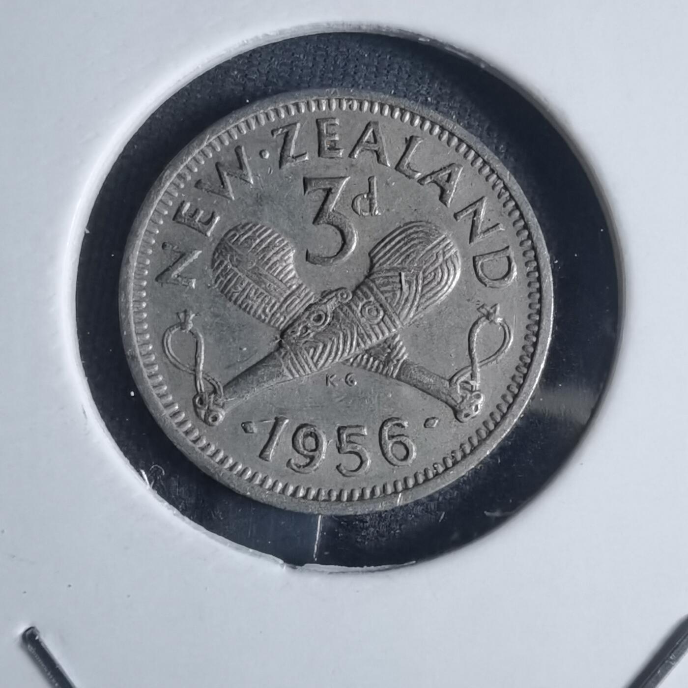 沼泽如烟--第841场 新西兰1956年3便士