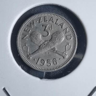 沼泽如烟--第841场 - 新西兰1956年3便士