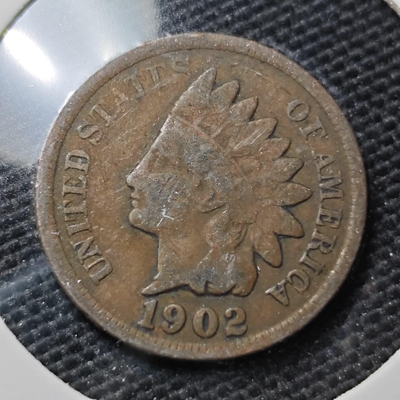 KK钱币收藏小铺 第338场 2月预留时间 周末发货 1902美国1分 