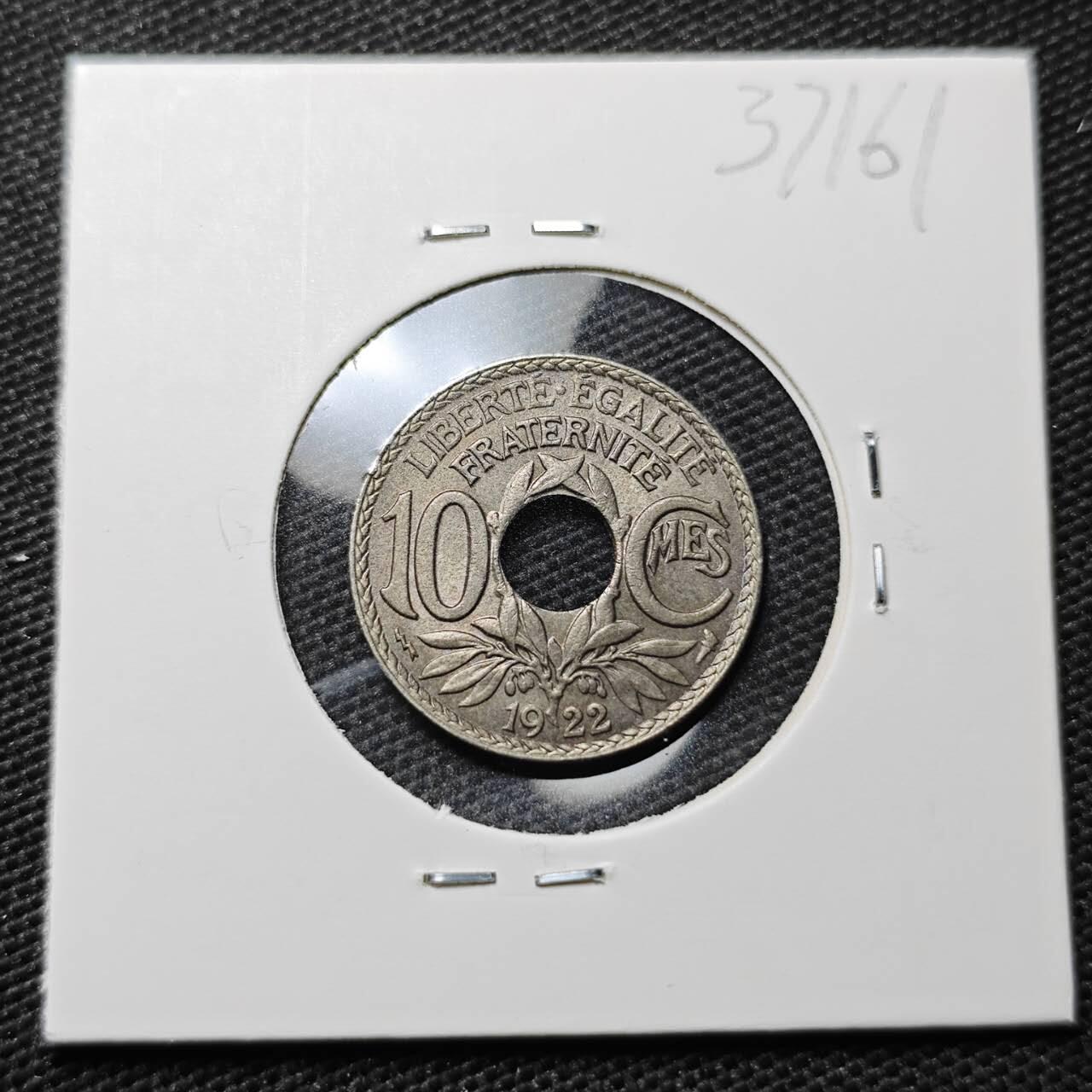 KK钱币收藏小铺 第337场 2月预留时间 周末发货 1922法国10分