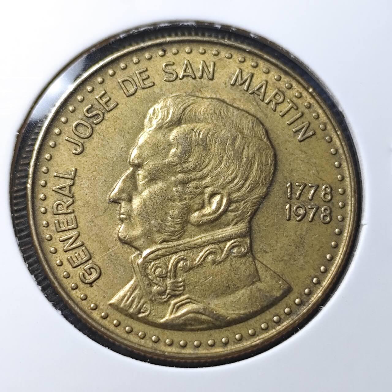 KK钱币收藏小铺 第337场 2月预留时间 周末发货 1978阿根廷100比索 