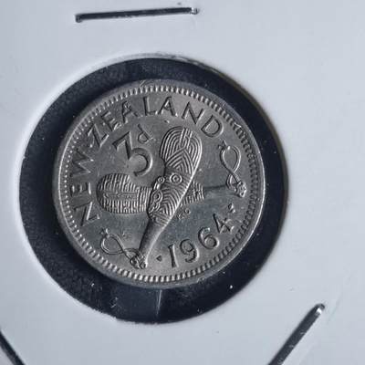 沼泽如烟--第841场 - 新西兰1964年3便士