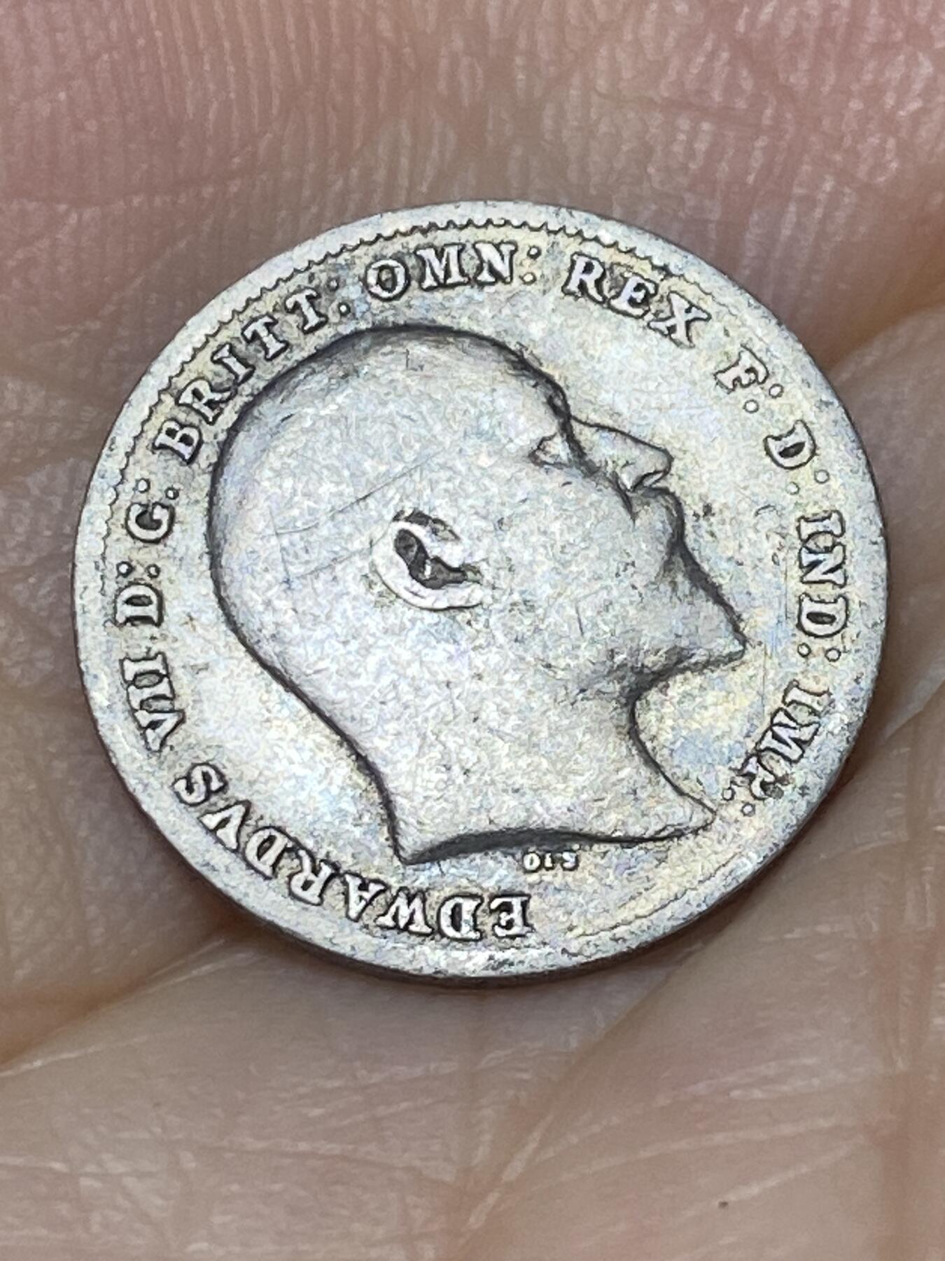 2025年第九十二场(总第一百一十八场）外国好品散币(免佣金) 英国🇬🇧1904年3便士银币(爱德华七世时期，925高银)