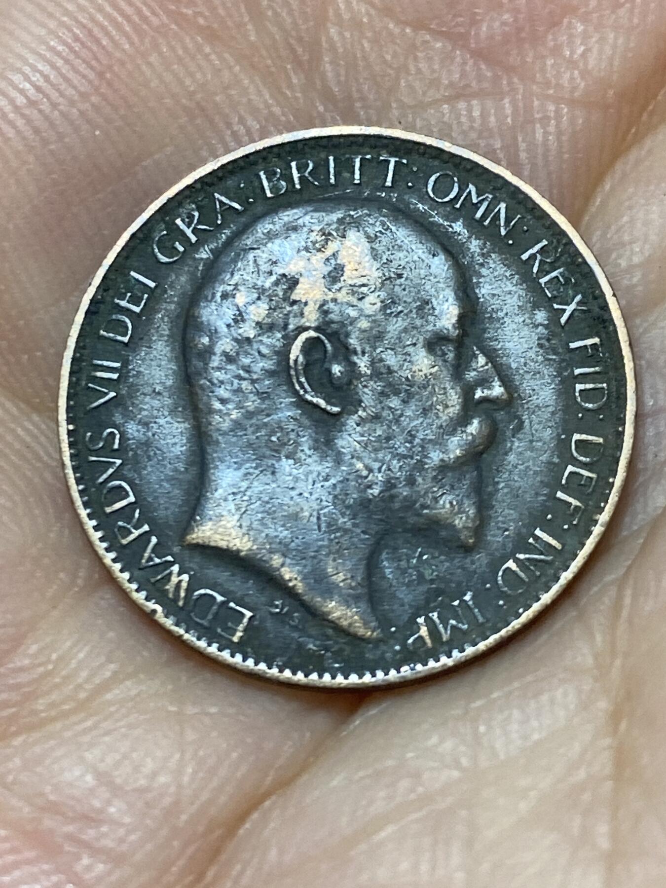 2025年第九十二场(总第一百一十八场）外国好品散币(免佣金) 英国🇬🇧1905年1法新(爱德华七世时期)