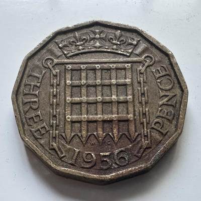 🌹外币初藏🌹🐯2025年第102场 周二无佣金特价场 - 英国1956年三便士