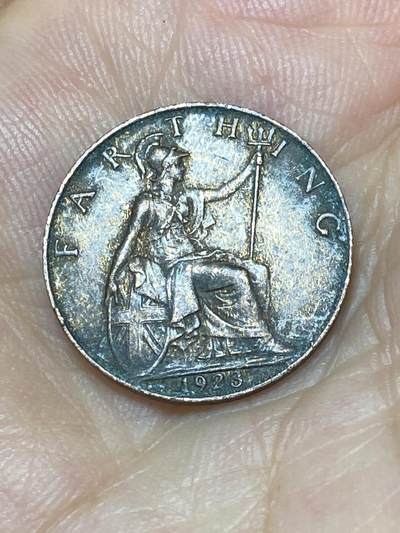 2025年第九十二场(总第一百一十八场）外国好品散币(免佣金) - 英国🇬🇧1923年1法新(乔治五世第二版)