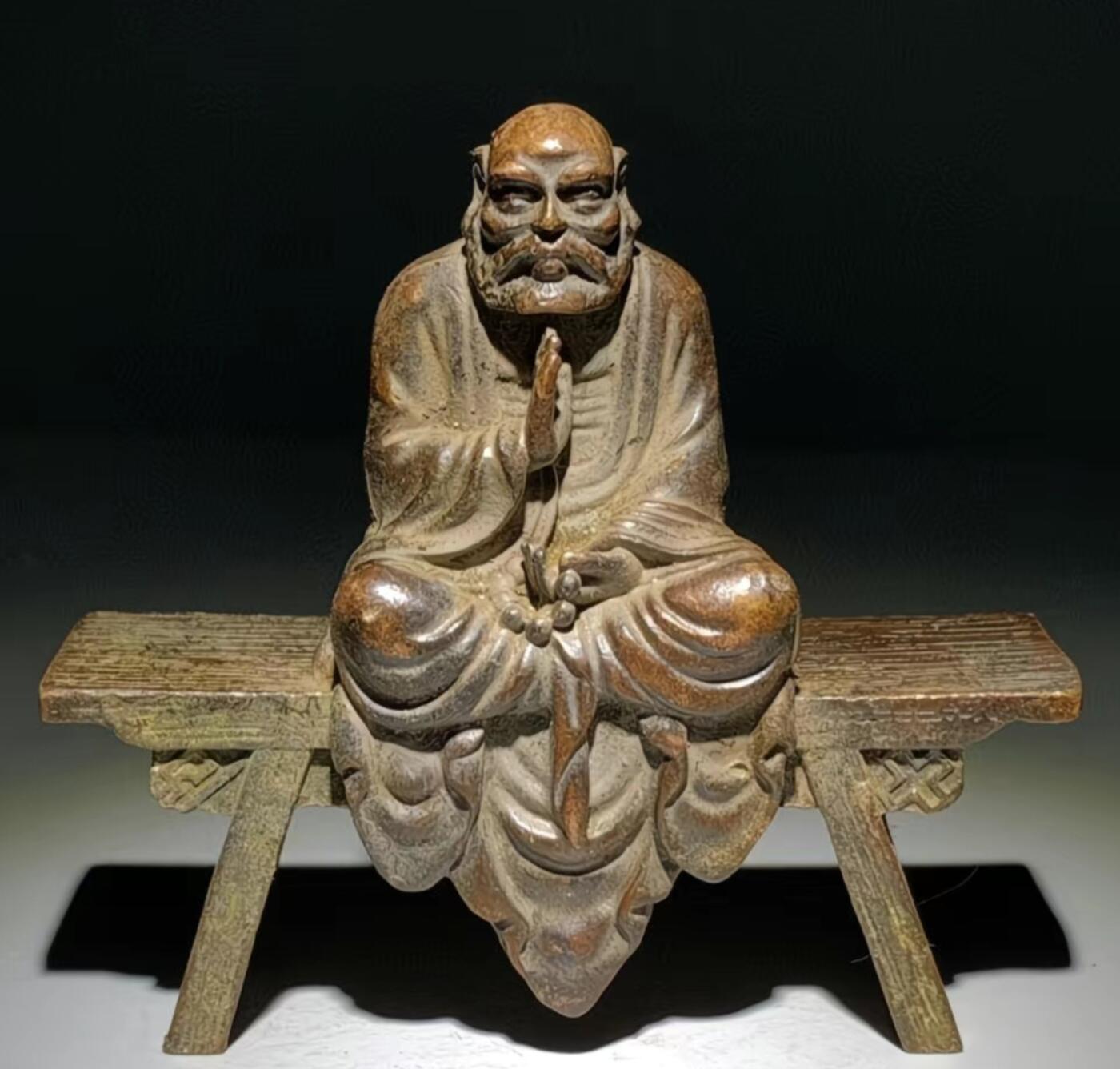 达摩祖师板凳佛摆件