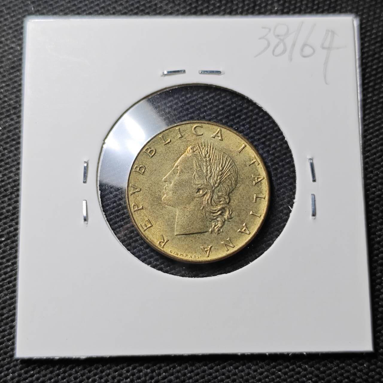KK钱币收藏小铺 第338场 2月预留时间 周末发货 1974意大利20里拉铜币