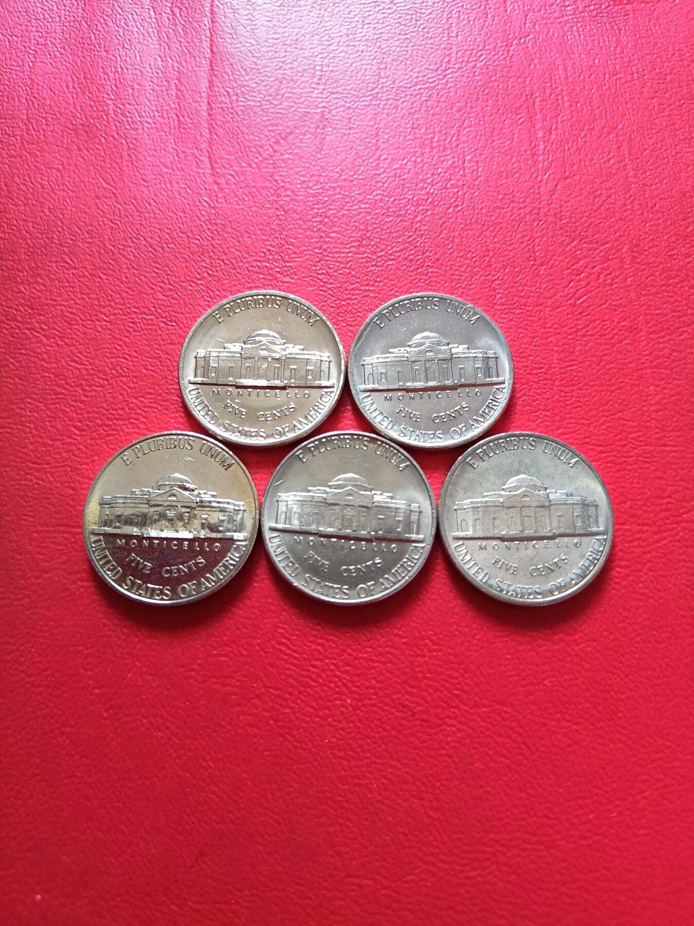 【云涧收藏】第六十三场 美国5分5枚，UNC